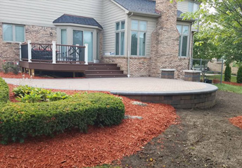 Custom Landscaping Design & Build Livonia MI | A-Team Hardscapes - woodchips
